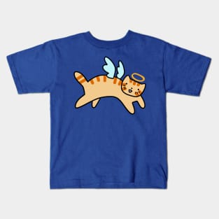 Orange Tabby Cat Angel Kids T-Shirt